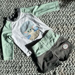 Baby Gap Star Wars Grogu Baby Yoda swimsuit
